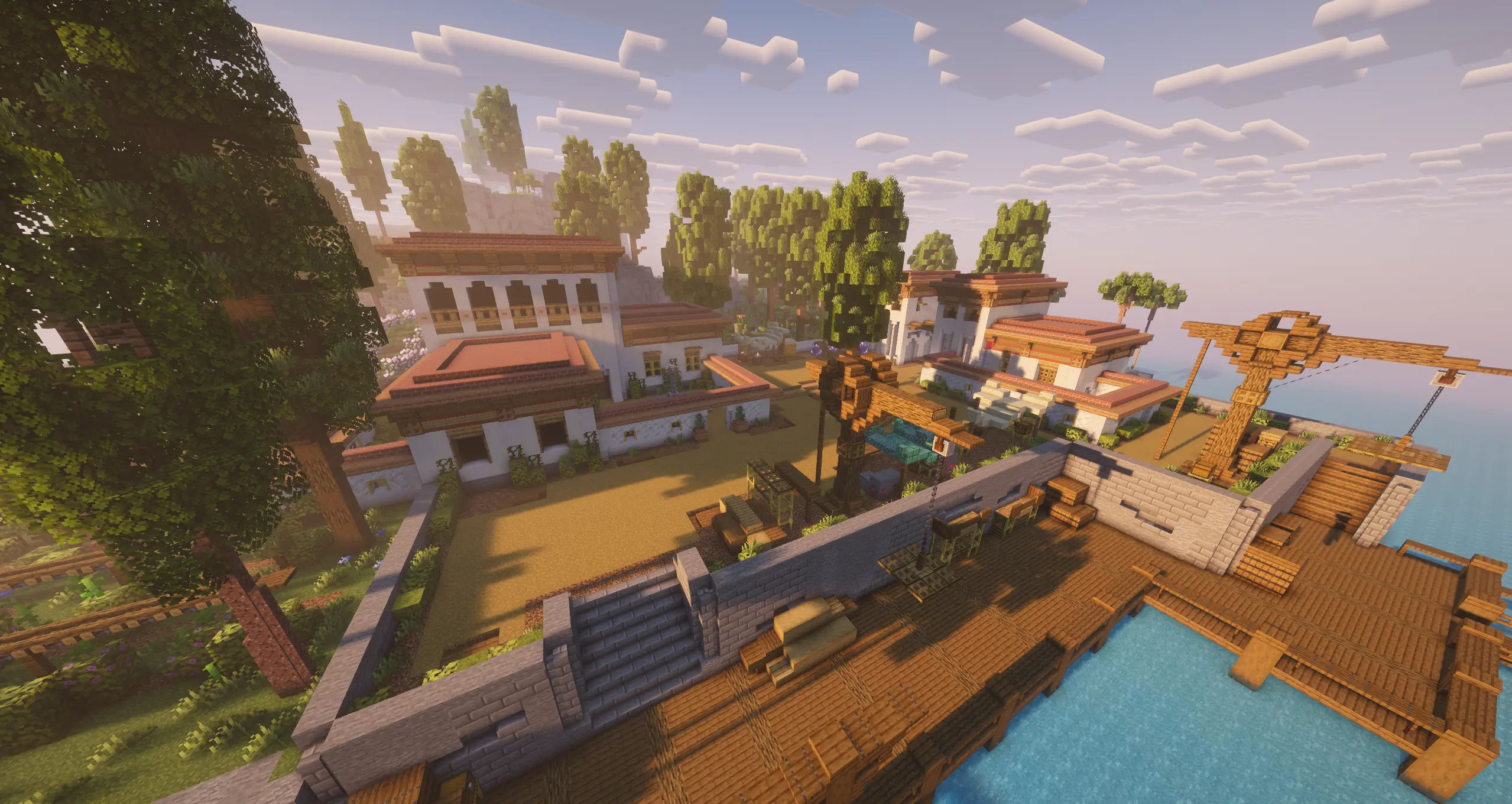 Minecraft Shader Landschaft